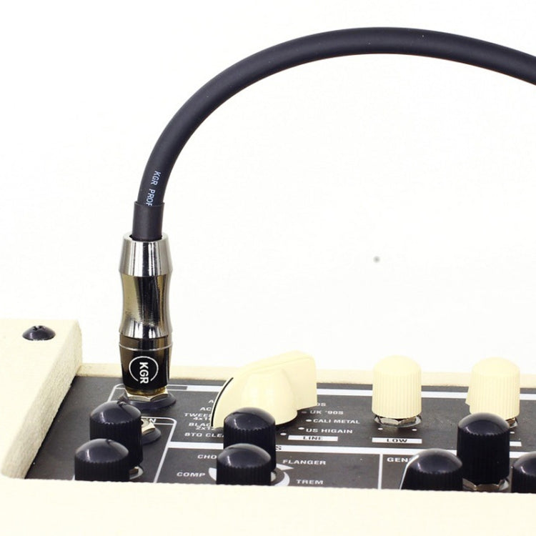 KGR Guitar Cable Keyboard Drum Audio Cable, Specification: 1m(Double Elbow Jack)