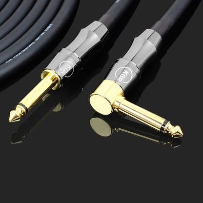 KGR Guitar Cable Keyboard Drum Audio Cable, Specification: 3m(Elbow Straight Jack) - free shipping - PMC Jewellery - Order now!