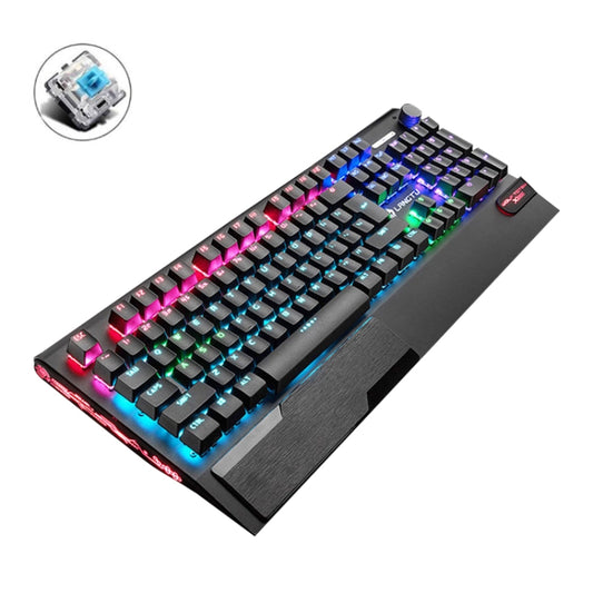 LANGTU K1000 104 Keys Luminous Wired Keyboard, Cable Length: 1.5m(Black Green Shaft Mixed Light) - free shipping - PMC Jewellery - Order now!