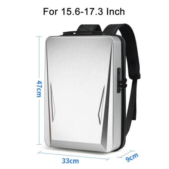 Men PC Hard Shell Gaming Computer Backpack For 15.6-17.3 Inch(Black)