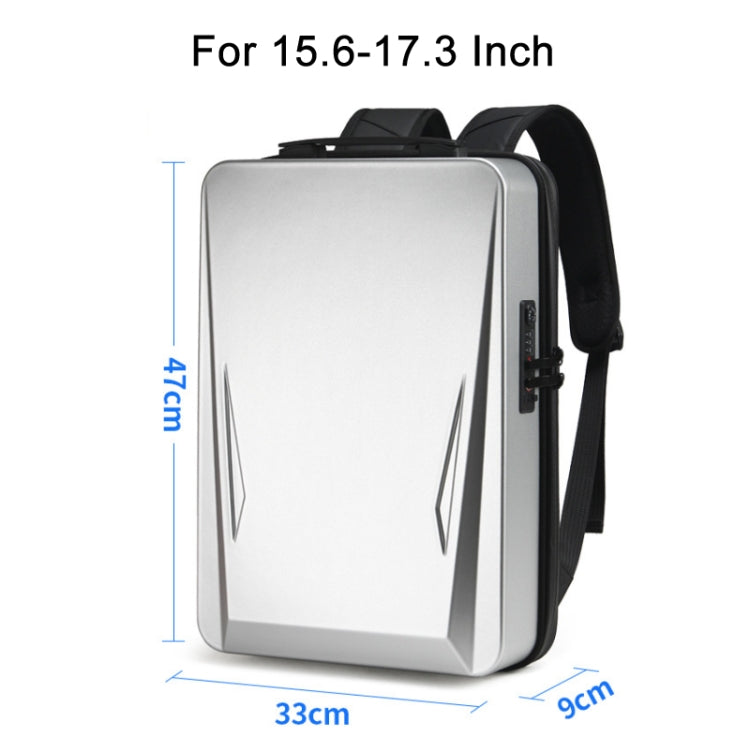 Men PC Hard Shell Gaming Computer Backpack For 15.6-17.3 Inch(Black)