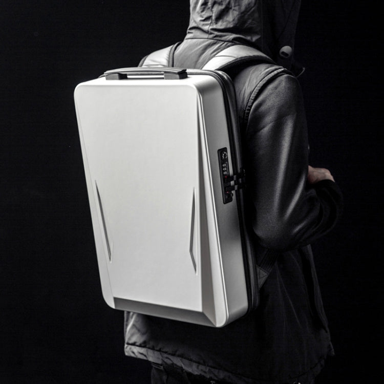 Men PC Hard Shell Gaming Computer Backpack For 15.6-17.3 Inch(Black)