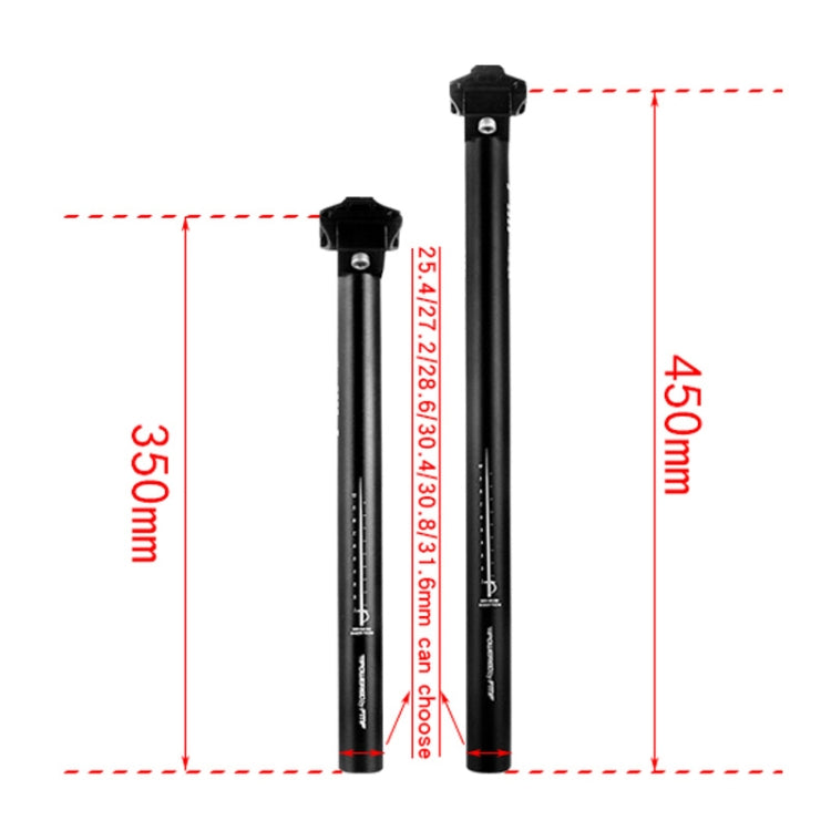 FMFXTR Mountain Bike Seat Post Bicycle Aluminum Alloy Sitting Tube, Specification: 28.6x350mm