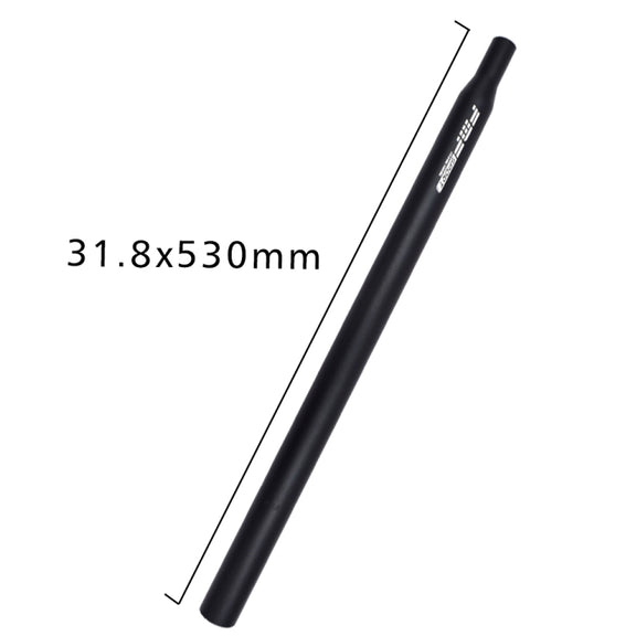 FMFXTR Aluminum Alloy Mountain Bike Extended Seat Post, Specification: 31.8x530mm (Black)