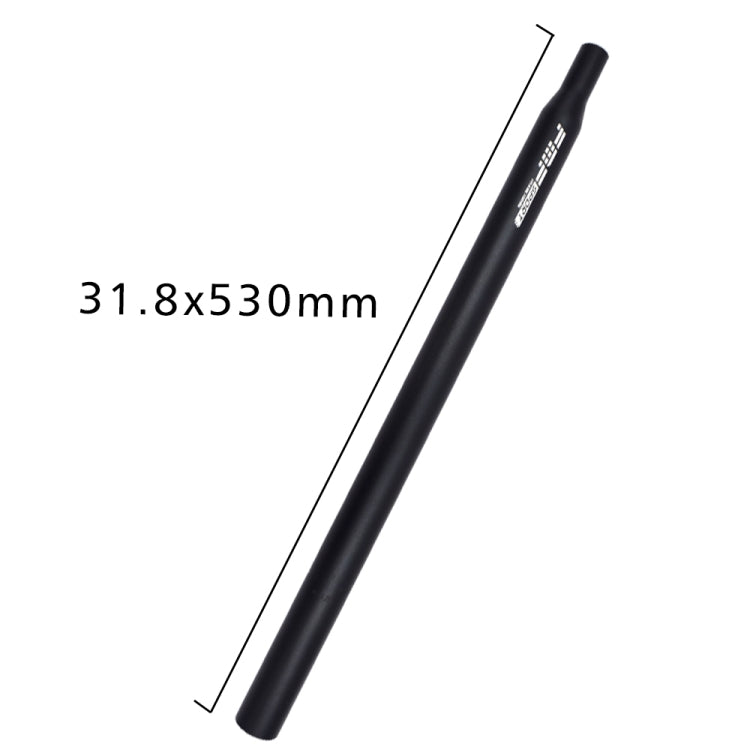 FMFXTR Aluminum Alloy Mountain Bike Extended Seat Post, Specification: 31.8x530mm (Black)
