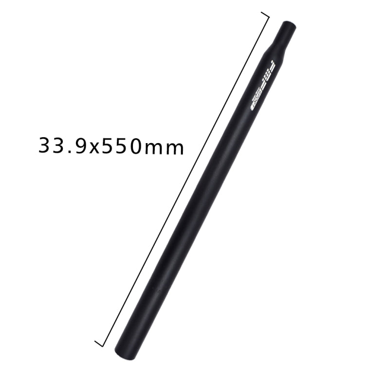 FMFXTR Aluminum Alloy Mountain Bike Extended Seat Post, Specification: 33.9x550mm (Black)