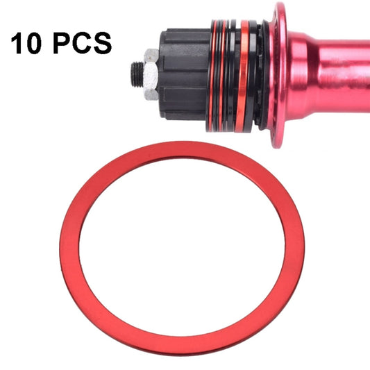 10 PCS FMFXTR Bicycle BB Middle Shaft Flying Wheel Cushion, Thickness: 1mm (Red) - Cap Component by FMFXTR | Online Shopping South Africa | PMC Jewellery | Buy Now Pay Later Mobicred