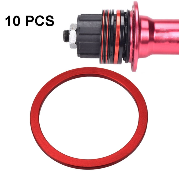 10 PCS FMFXTR Bicycle BB Middle Shaft Flying Wheel Cushion, Thickness: 2mm (Red) - Cap Component by FMFXTR | Online Shopping South Africa | PMC Jewellery | Buy Now Pay Later Mobicred