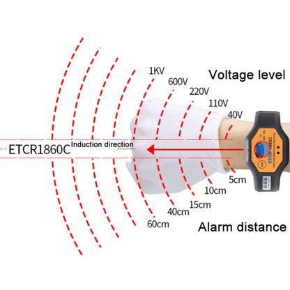 ETCR Non-contact High Voltage Alarm Ellectrician Test Pen, Model: ETCR1860C For Wrist - free shipping - PMC Jewellery - Order now!