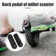 FMFXTR Bicycle Back Seat Foot Pedal Universal Back Rear Post, Color: Blue Large Hole Long