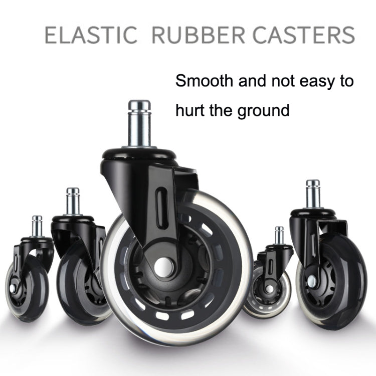 Furniture PU Universal Plug Caster Office Chair Mute Wheel, Size: 2 Inch - Furniture Accessories by PMC TechLife | Online Shopping South Africa | PMC TechLife