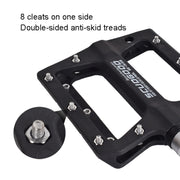 FMFXTR Mountain Bicycle Pedal Nylon Fiber Bearing Non-Slip Pedal(SG-12B Red)