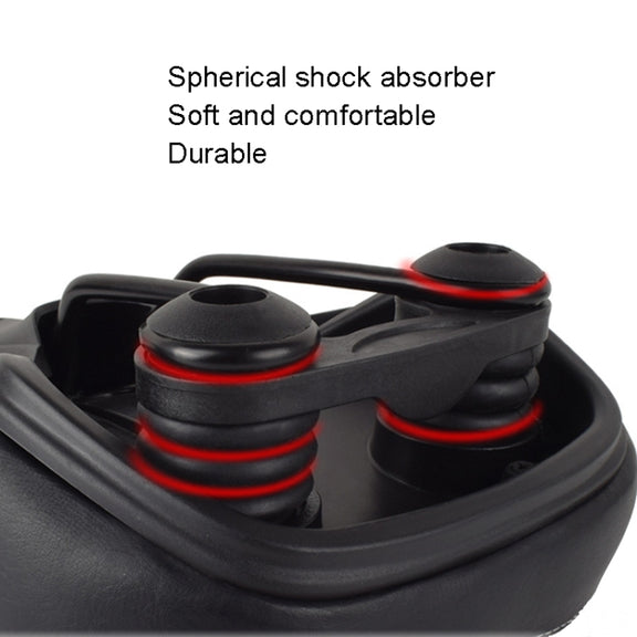 FMFXTR Mountain Bicycle Cushion Saddle Soft Wide Comfortable Spring Seat Cushion(Black)