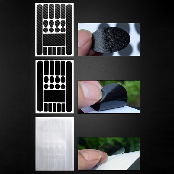 FMFXTR Bicycle Protection Chain Sticker Front Fork Protective Film, Color: Carbon Fiber