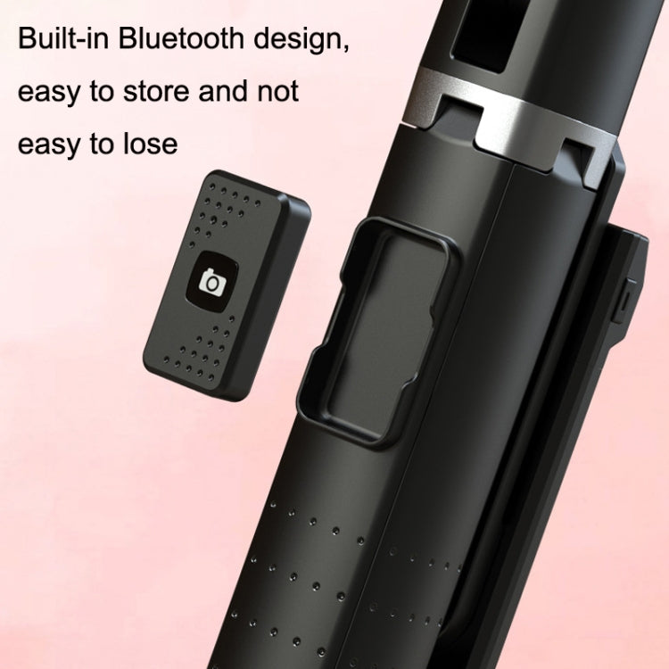 Phone Live Bracket Bluetooth Selfie Tripod, High: 102CM (Stainless Steel + Single Fill Light)