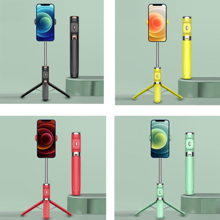 Integrated Reinforcement Keel Live Desktop Bluetooth Mobile Selfie Stick(Lemon Yellow) - free shipping - PMC Jewellery - Order now!