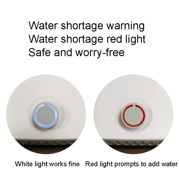 Air Humidifier Home Large Fog Volume Portable Desktop Atomizer, US Plug(White)