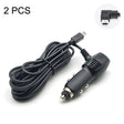 2 PCS Car Charger Fast Charging Driving Recorder Supply Line, Style: 1.5A+2.4A(Mini Left Bend) - free shipping - PMC TechLife - Order now!