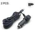 2 PCS Car Charger Fast Charging Driving Recorder Supply Line, Style: 1.5A+2.4A(Android Left Bend) - Cables & Connectors by PMC TechLife | Online Shopping South Africa | PMC TechLife | Buy Now Pay Later Mobicred