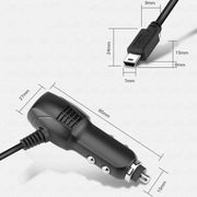 2 PCS Car Charger Fast Charging Driving Recorder Supply Line, Style: 1.5A+2.4A(Mini Straight Head)