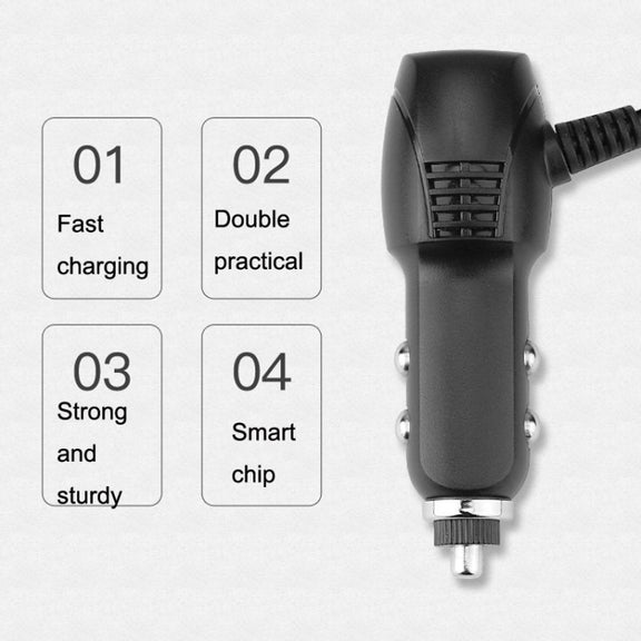 2 PCS Car Charger Fast Charging Driving Recorder Supply Line, Style: 1.5A+2.4A(Mini Straight Head)