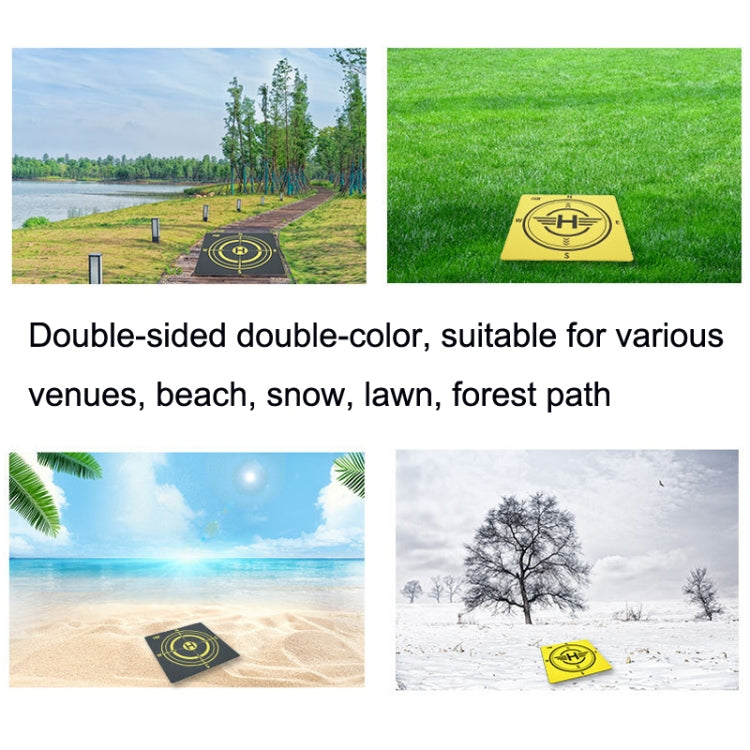 Outdoor Aerial Photography Double-sided Landing Pad For DJI Mavic 3 / Air 2 / Air 2S(Yellow + Black)