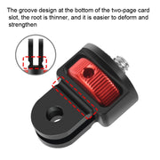 1/4 Inch Screw Converter Tripod Adapter for Sport Camera(Black)