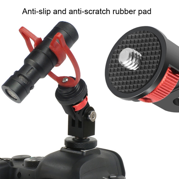 1/4 Inch Screw Converter Tripod Adapter for Sport Camera(Red Black)