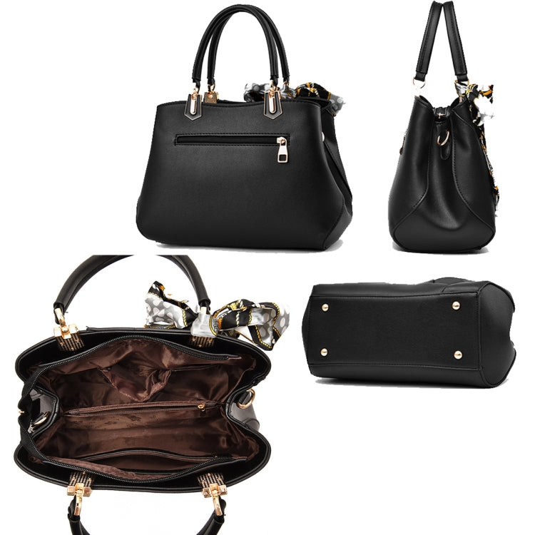 378 Three-dimensional Carved Ladies Handbag(Black) - Handbags by PMC TechLife | Online Shopping South Africa | PMC TechLife