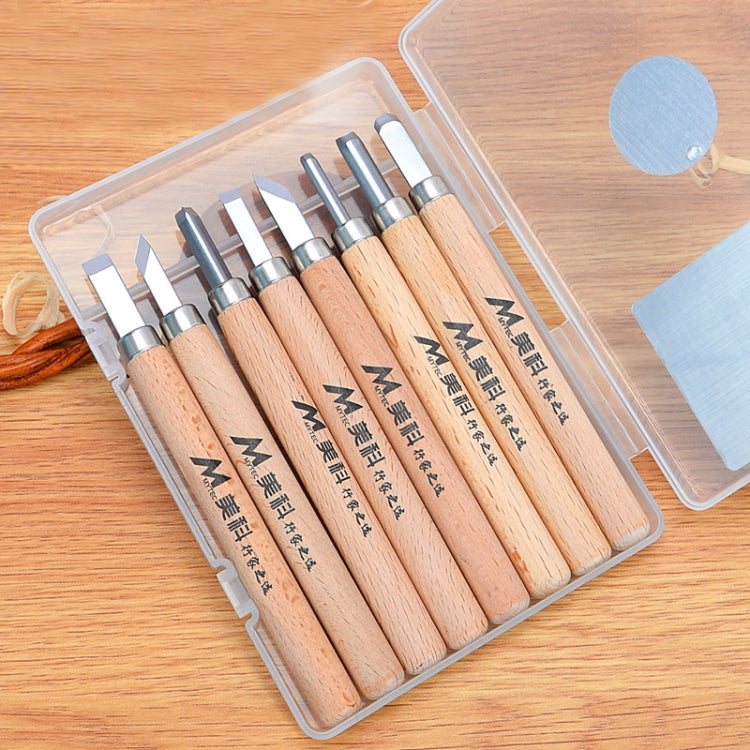 8 PCS/Set MYTEC Multifunctional Woodworking Rubber Stamp Carving Tool Knife - Burin &Cutting Knife by MYTEC | Online Shopping South Africa | PMC TechLife | Buy Now Pay Later Mobicred