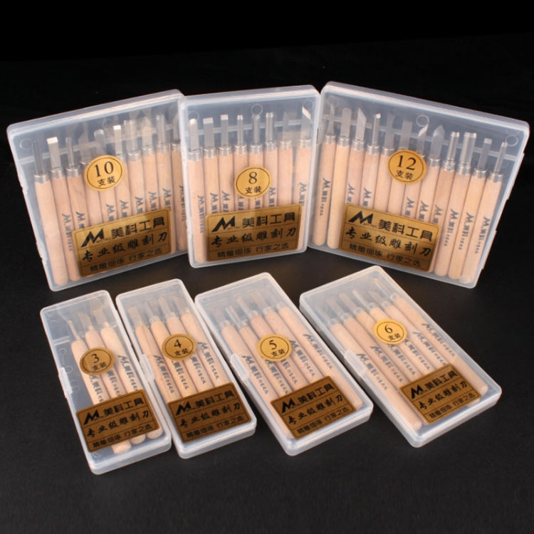 8 PCS/Set MYTEC Multifunctional Woodworking Rubber Stamp Carving Tool Knife - Burin &Cutting Knife by MYTEC | Online Shopping South Africa | PMC Jewellery | Buy Now Pay Later Mobicred