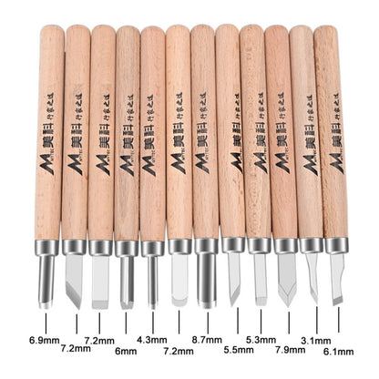 8 PCS/Set MYTEC Multifunctional Woodworking Rubber Stamp Carving Tool Knife - Burin &Cutting Knife by MYTEC | Online Shopping South Africa | PMC Jewellery | Buy Now Pay Later Mobicred