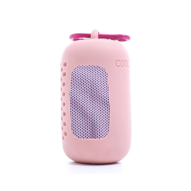 30x90cm Summer Fitness Cold Sports Towel To Cool Down Ice Cold Towel(Cylindrical Pink)