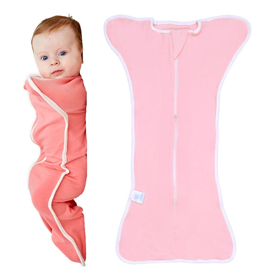 Insular Baby Cotton Quilt Newborn Swaddle Sleeping Bag Blanket, Size: 60cm For 0-3 Months(Pink) - free shipping - PMC Jewellery - Order now!