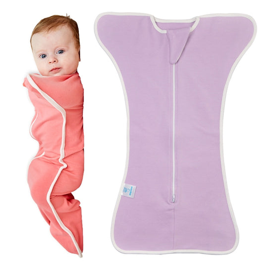 Insular Baby Cotton Quilt Newborn Swaddle Sleeping Bag Blanket, Size: 60cm For 0-3 Months(Purple) - free shipping - PMC Jewellery - Order now!