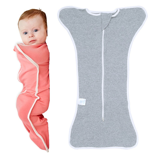 Insular Baby Cotton Quilt Newborn Swaddle Sleeping Bag Blanket, Size: 60cm For 0-3 Months(Grey) - free shipping - PMC Jewellery - Order now!