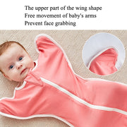 Insular Baby Cotton Quilt Newborn Swaddle Sleeping Bag Blanket, Size: 60cm For 0-3 Months(Pink)