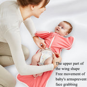 Insular Baby Cotton Quilt Newborn Swaddle Sleeping Bag Blanket, Size: 60cm For 0-3 Months(Pink)
