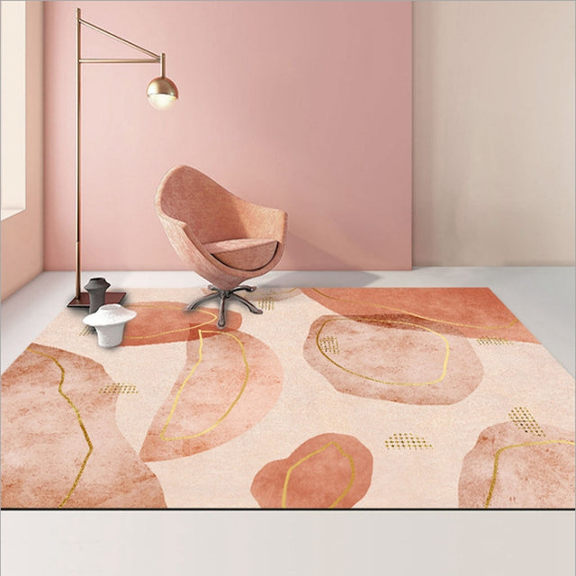Modern Abstract Geometric Living Room Rug Coffee Table Cushion, Size: 120x160cm(01)