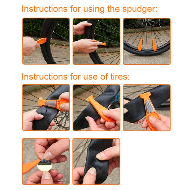 Multifunctional Bicycle Tire Changing Tool, Color: Blue
