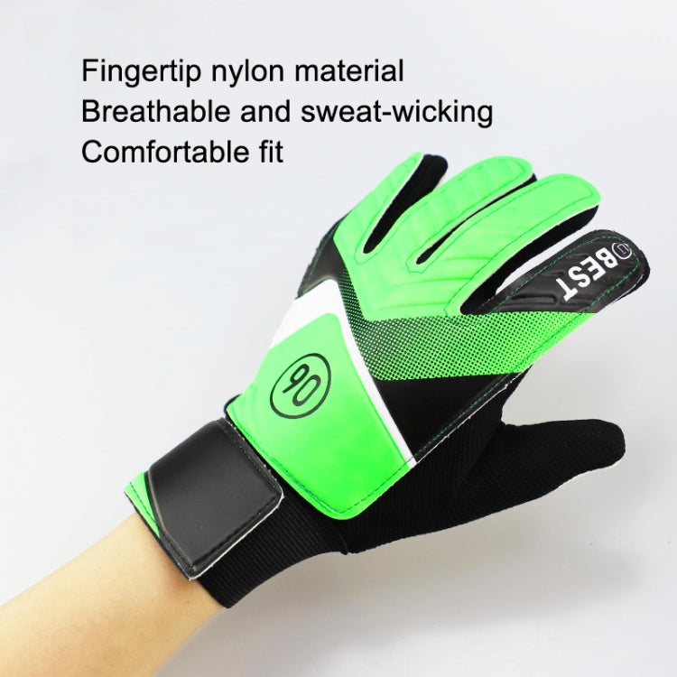 Children Football Goalkeeper Glove Latex Anti-Collision Goalkeeper Gloves, Size: 7(Orange)