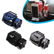 2 PCS SD-1012 Car Multifunctional Drink Holder Garbage Box(Silver)