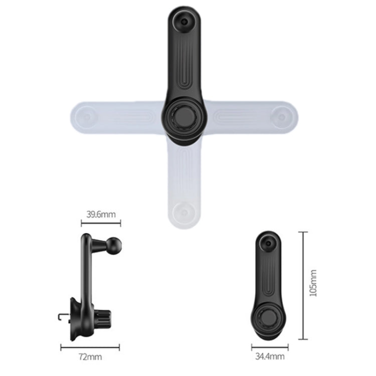 5 PCS Car Hook Mobile Phone Holder Clip Wireless Charging Base Accessories, Size: 17mm Ball Head - Universal Car Holders by PMC Jewellery | Online Shopping South Africa | PMC Jewellery | Buy Now Pay Later Mobicred