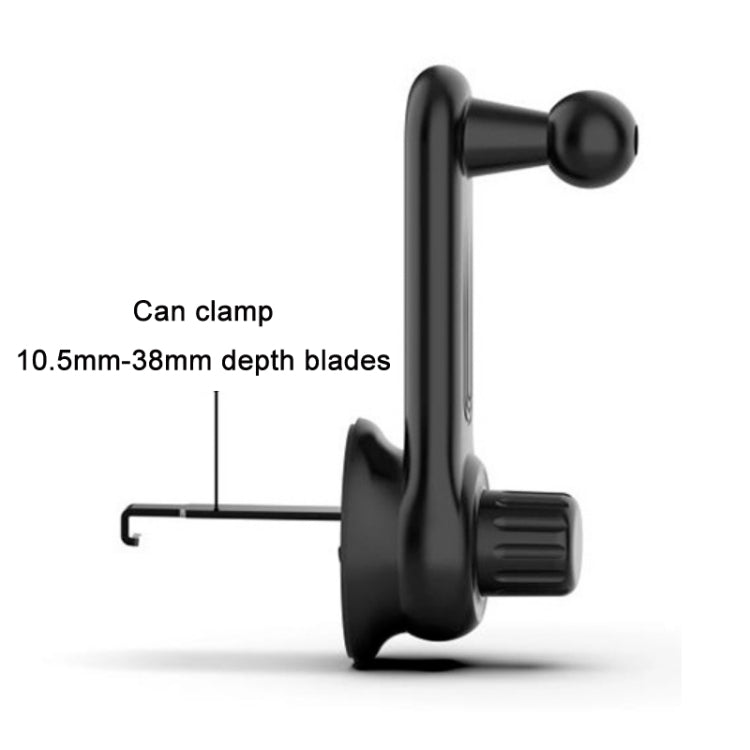 5 PCS Car Hook Mobile Phone Holder Clip Wireless Charging Base Accessories, Size: 15mm Ball Head - Universal Car Holders by PMC Jewellery | Online Shopping South Africa | PMC Jewellery | Buy Now Pay Later Mobicred