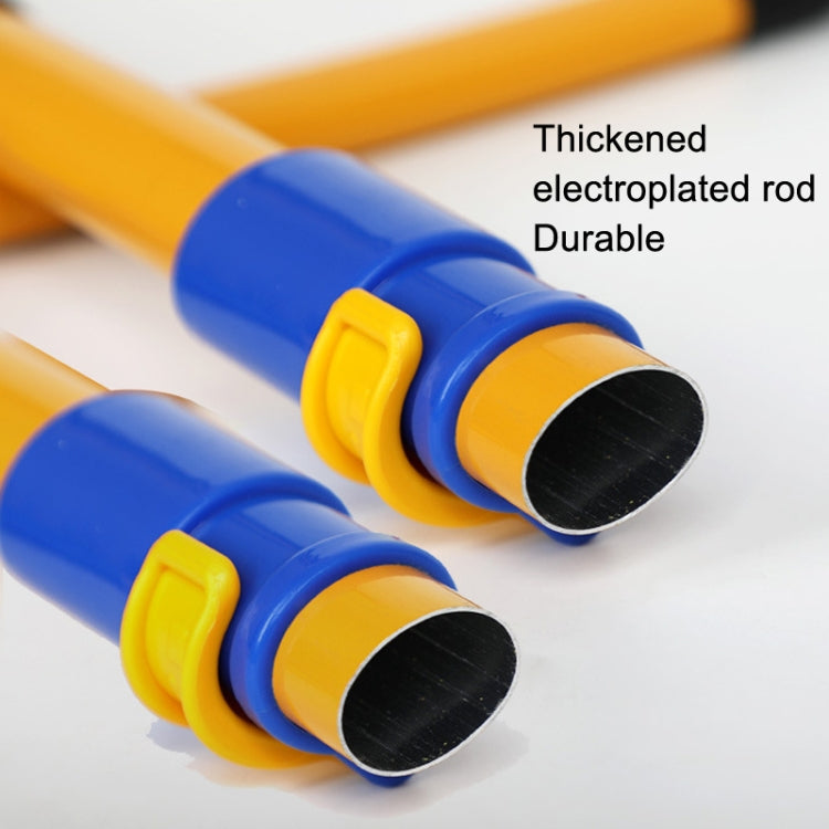 Retractable Curved Rod Soft Fur Car Wash Mop(Yellow Black)