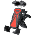 L101+M011 Outdoor Cycling Mechanical Locking Phone Holder(Red) - Holders by PMC TechLife | Online Shopping South Africa | PMC TechLife | Buy Now Pay Later Mobicred