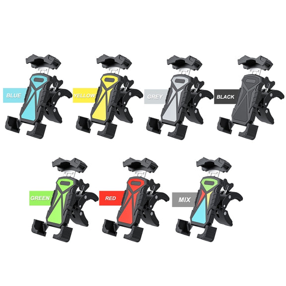 L101+M011 Outdoor Cycling Mechanical Locking Phone Holder(Blue)