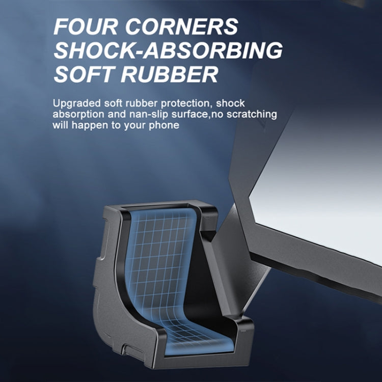 L101+M011 Outdoor Cycling Mechanical Locking Phone Holder(Blue) - Holders by PMC TechLife | Online Shopping South Africa | PMC TechLife | Buy Now Pay Later Mobicred