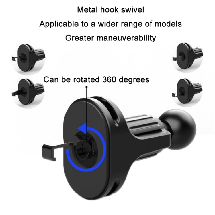 6 PCS Car Air Outlet Mobile Phone Bracket Base Can Clip Data Cable, Size: 17mm Ball Head - Universal Car Holders by PMC Jewellery | Online Shopping South Africa | PMC Jewellery | Buy Now Pay Later Mobicred