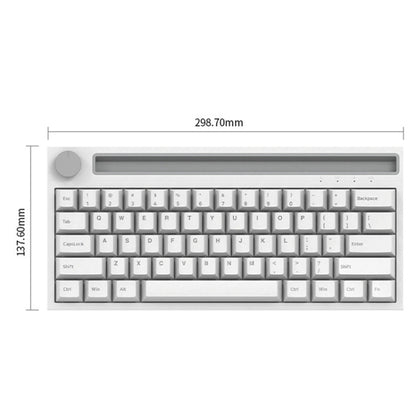 Ajazz K620T 62 Keys Bluetooth Wireless Dual Mode Mechanical Keyboard, Style: Blue Shaft (Black) - free shipping - PMC Jewellery - Order now!